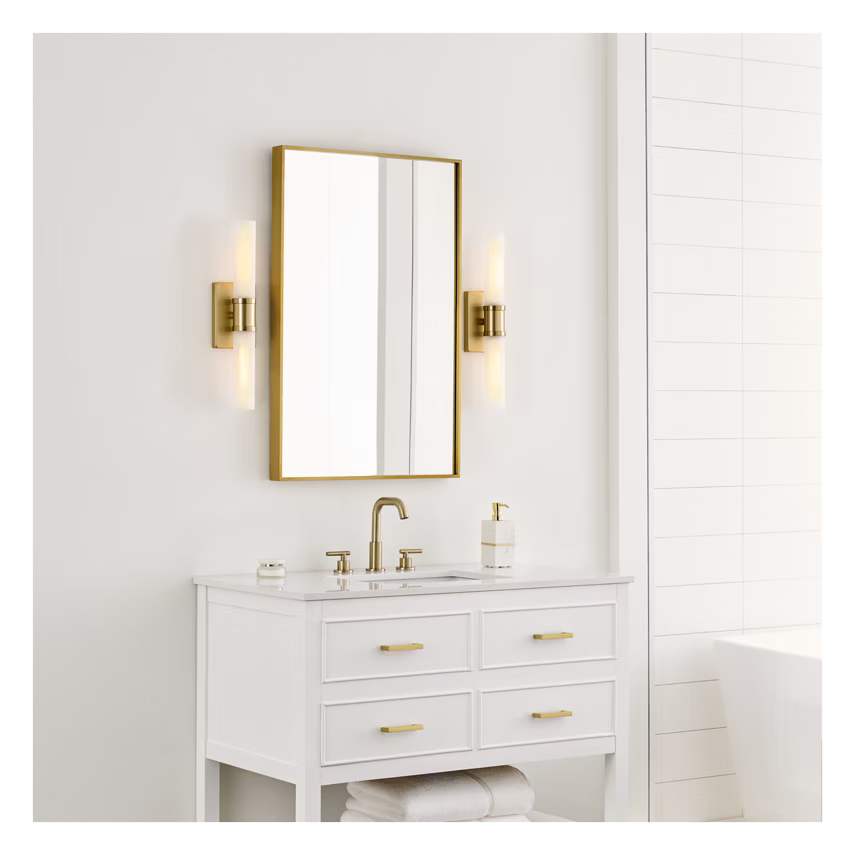 Keaton Medium Vanity Sconce Brass