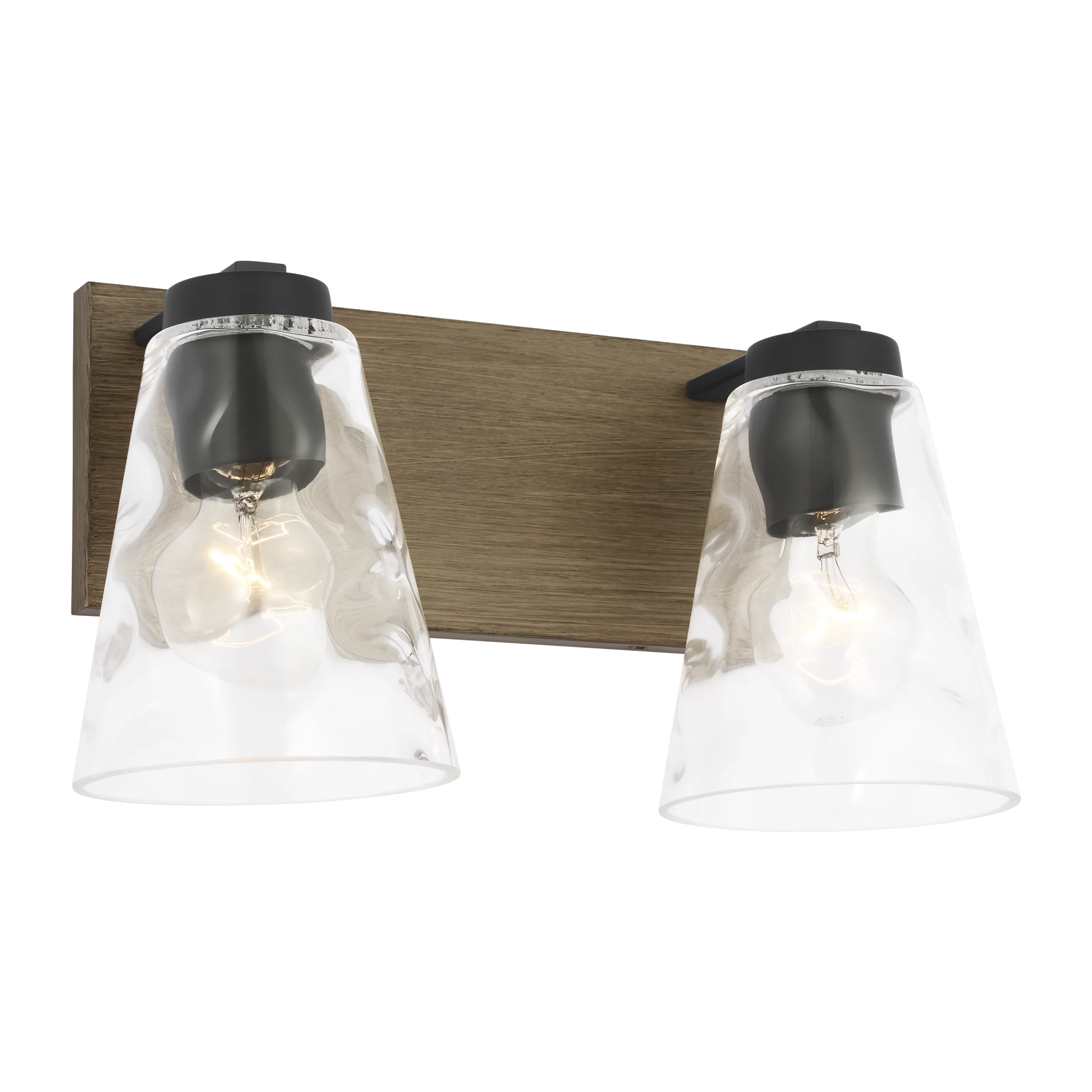 Dunton Two Light Bath Black