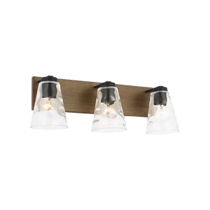 Dunton Three Light Bath Black