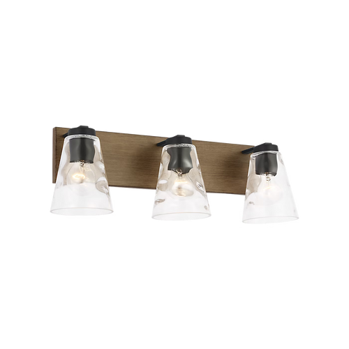 Dunton Three Light Bath Black