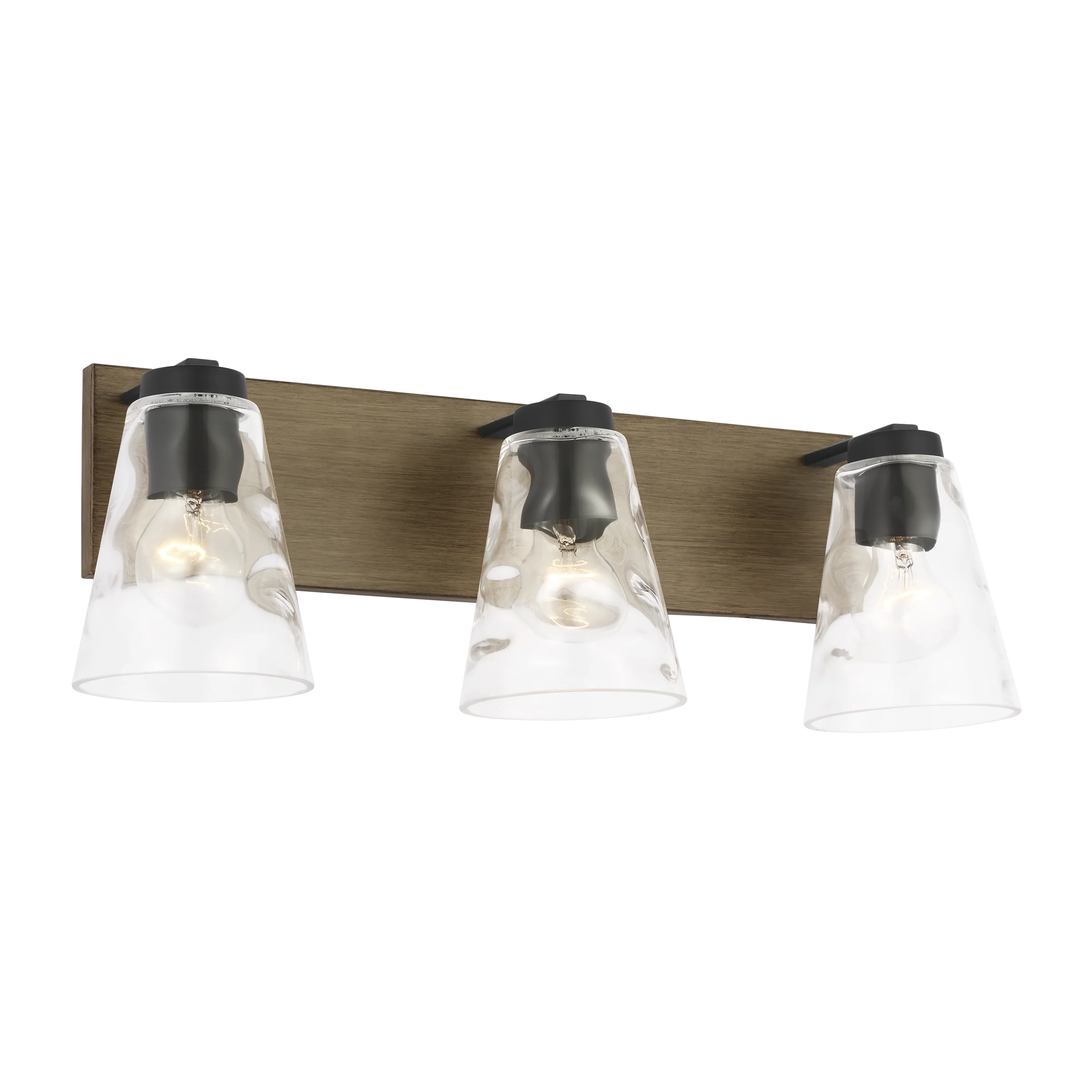 Dunton Three Light Bath Black