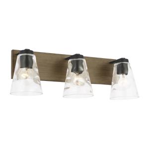 Dunton Three Light Bath Black