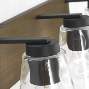 Dunton Three Light Bath Black