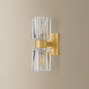 Danae 2 Light Sconce Brass