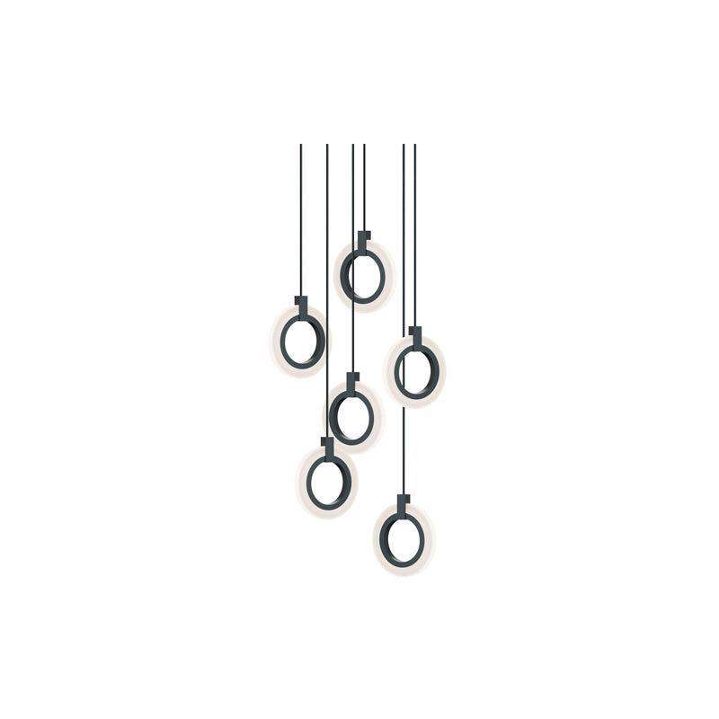 Halo 6 Linear Pendant Black