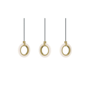 Halo 3 Linear Pendant Brass