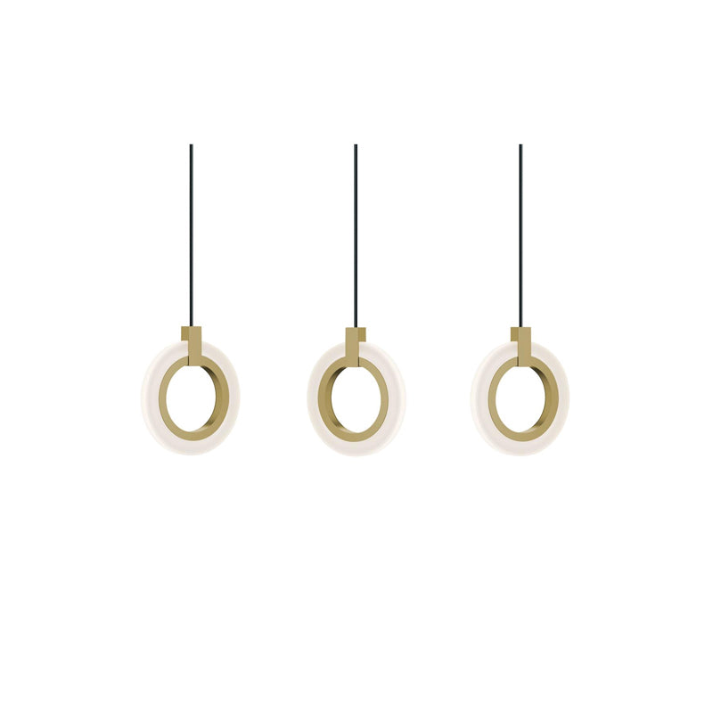 Halo 3 Linear Pendant Brass