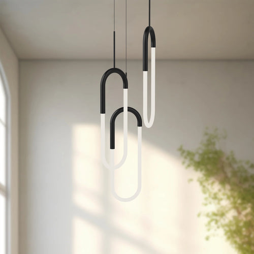 Huron 3 Head Multi Pendant Black