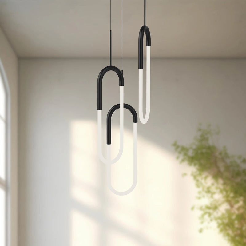 Huron 3 Head Multi Pendant Black