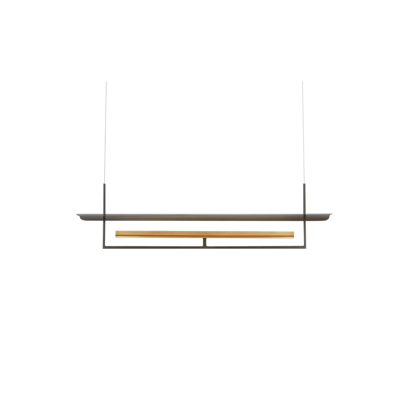 Tristan Reflector Linear Chandelier Bronze/Brass
