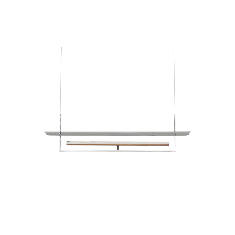 Tristan Reflector Linear Chandelier Nickel