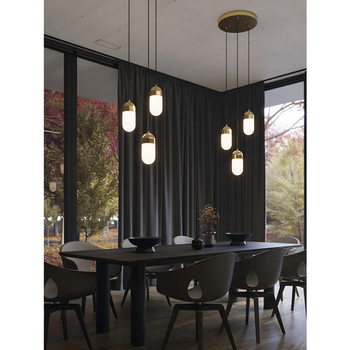 Irvine 3 Light Round Pendant Brass