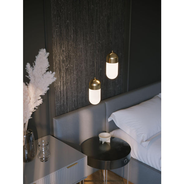 Irvine 5" Led Pendant Brass