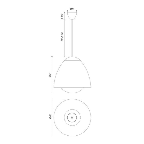 Kenji Pendant Black