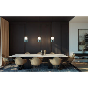 Kiran 3 Light Linear Pendant Smoke