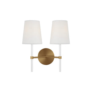 Monroe Double Sconce Brass