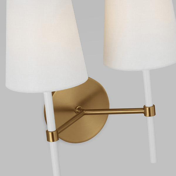 Monroe Double Sconce Brass