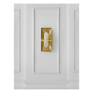 Halcyon Rectangle Sconce Brass