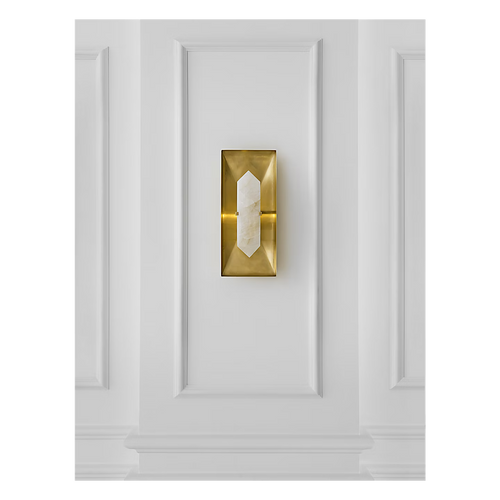 Halcyon Rectangle Sconce Brass