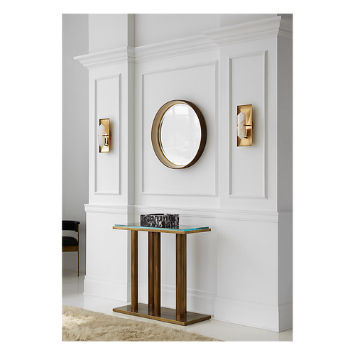 Halcyon Rectangle Sconce Brass
