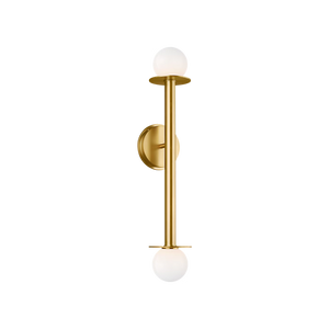 Nodes Double Sconce Brass