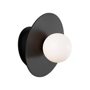 Nodes Large Angled Sconce Black