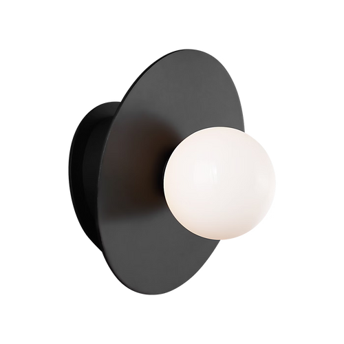Nodes Large Angled Sconce Black