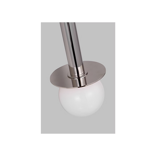 Nodes Double Sconce Nickel