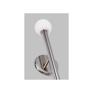 Nodes Double Sconce Nickel