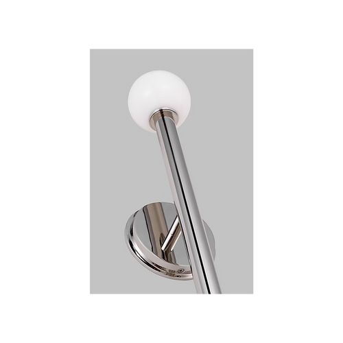 Nodes Double Sconce Nickel