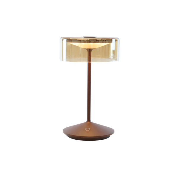 Crystal Rust/Amber Glass