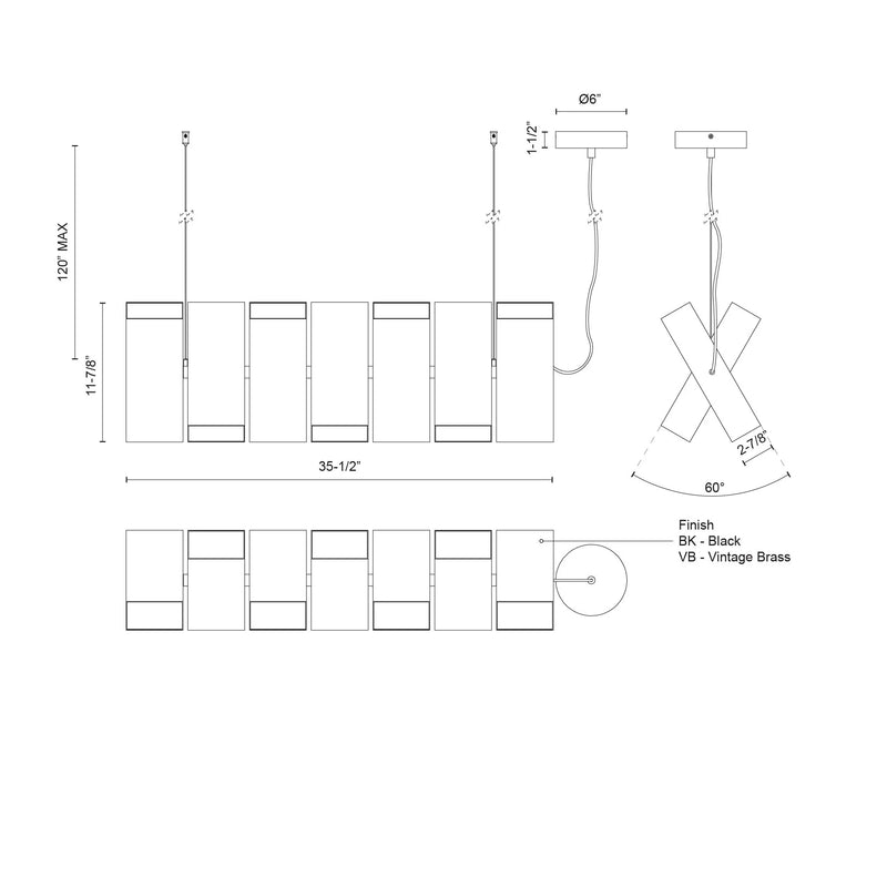 Domino Linear Pendant