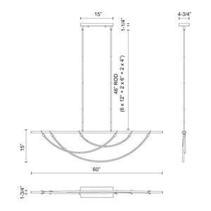 Aryas 60 Lineal Pendant