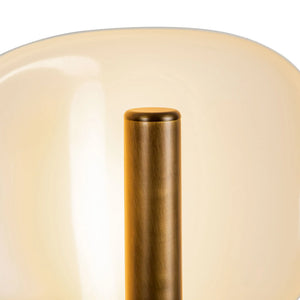 Lustre Wall Sconce Pearl White / Brass