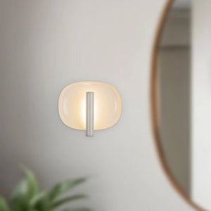 Lustre Wall Sconce Pearl White