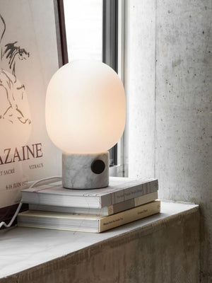 JWDA Corded Table Lamp White Marble