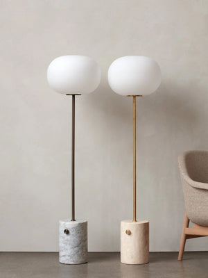 JWDA Floor Lamp Travertine/Brass