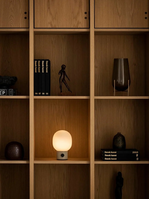 JWDA Portable Table Lamp Alabaster White