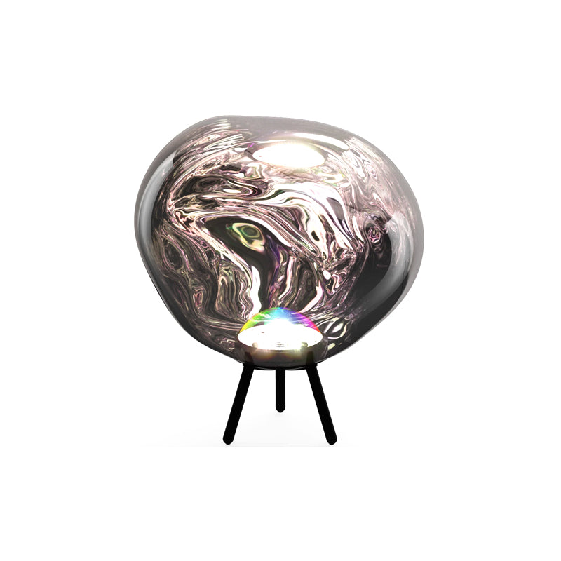 Melt Large Portable Light Silver Dichroic