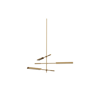 Astrid 3 Multi Pendant Brass