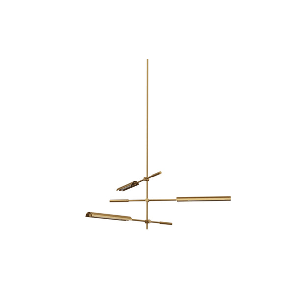 Astrid 3 Multi Pendant Brass