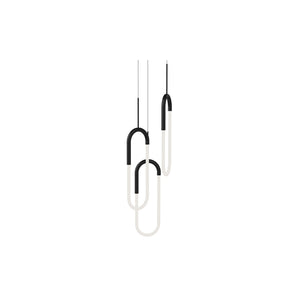 Huron 3 Head Multi Pendant Black