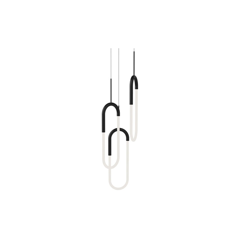 Huron 3 Head Multi Pendant Black
