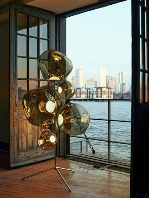 Melt Floor Chandelier Bronze