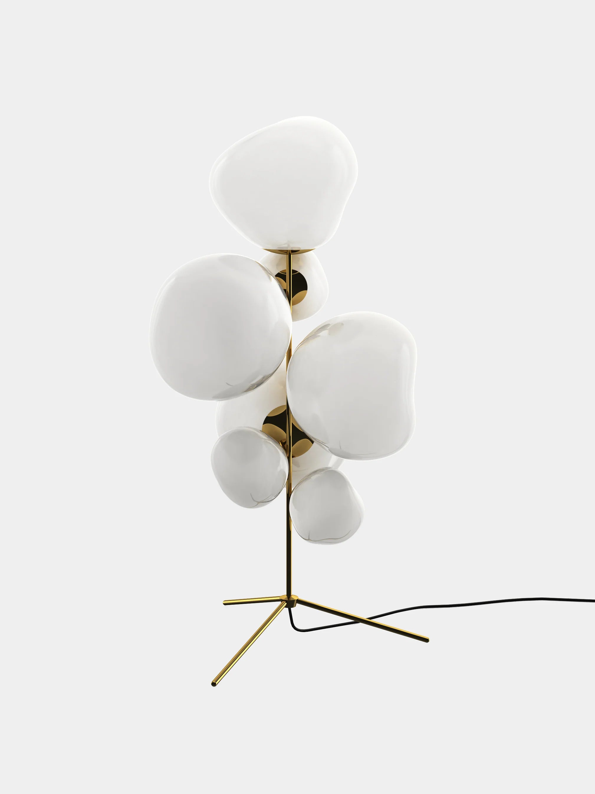 Melt Floor Chandelier Opal/Gold