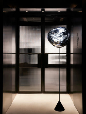 Melt Slim Cone Floor Light Smoke