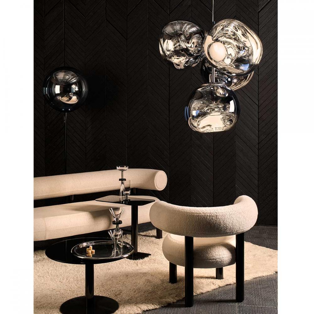 Melt Led Small Chandelier Chrome