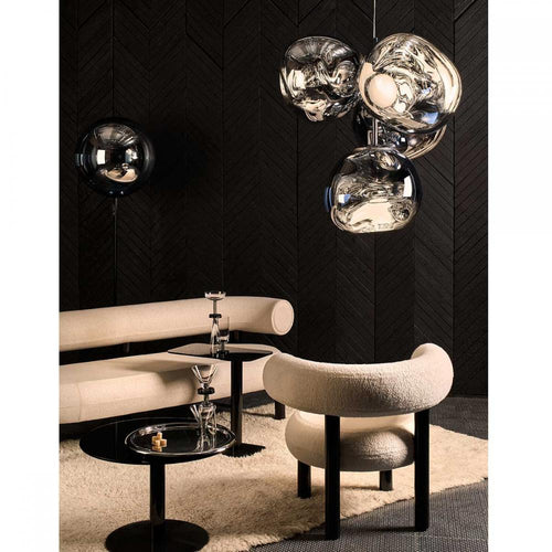 Melt Led Small Chandelier Chrome