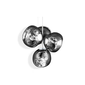 Melt Led Small Chandelier Chrome