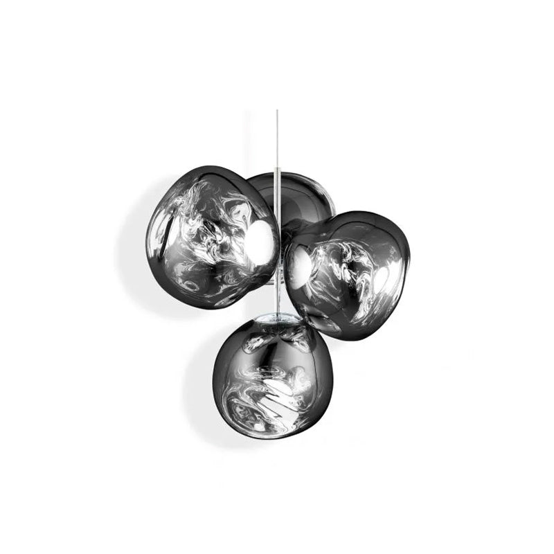 Melt Led Small Chandelier Chrome